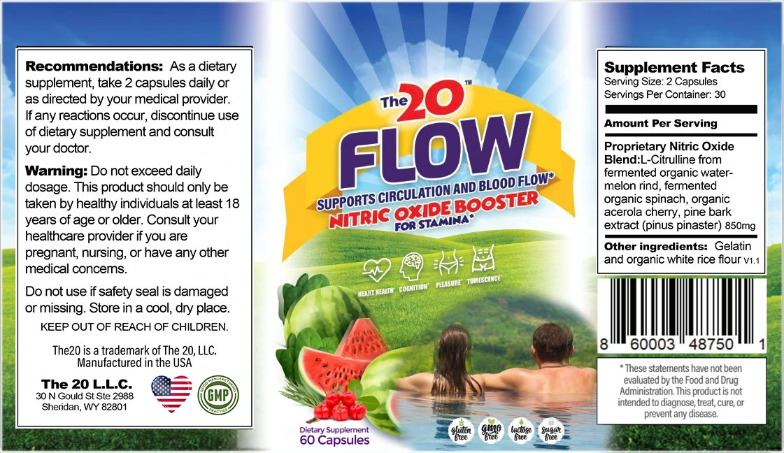 FLOW Nitric Oxide Booster ingredients